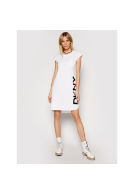 DKNY Плетена рокля P0RD1B2J Бял Regular Fit - Pepit.bg