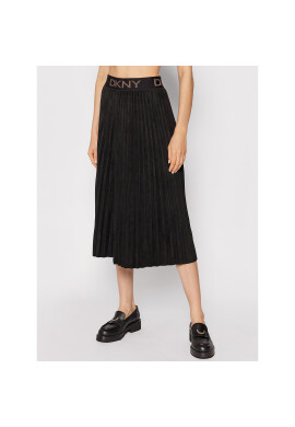 DKNY Плисирана пола P1GNXCVM Черен Regular Fit - Pepit.bg