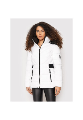 DKNY Пухено яке DL1MP571 Бял Regular Fit - Pepit.bg