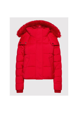 DKNY Пухено яке DL1MGF95 Червен Regular Fit - Pepit.bg