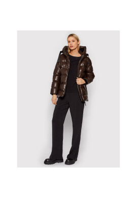 DKNY Пухено яке DL1MUF63 Кафяв Regular Fit - Pepit.bg