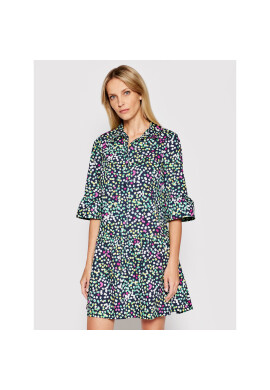 DKNY Рокля тип риза DD1A3291 Тъмносин Regular Fit - Pepit.bg