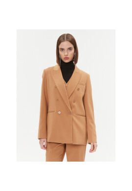 DKNY Сако UG3JX043 Кафяв Regular Fit - Pepit.bg