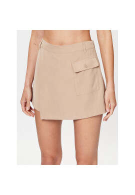 DKNY Шорти от плат P3BNTR11 Бежов Regular Fit - Pepit.bg
