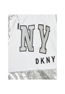 DKNY Спортни шорти D34A60 S Бял Regular Fit - Pepit.bg