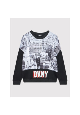 DKNY Суитшърт D35R86 D Черен Regular Fit - Pepit.bg