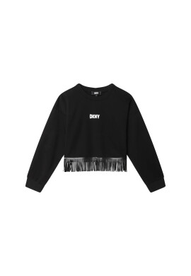 DKNY Суитшърт D35S93 D Черен Regular Fit - Pepit.bg