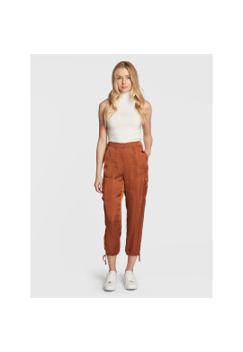 DKNY Текстилни панталони P2EKSA2W Кафяв Regular Fit - Pepit.bg