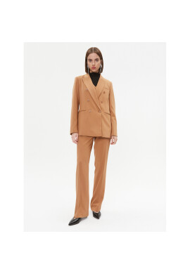 DKNY Текстилни панталони UG3PX097 Кафяв Regular Fit - Pepit.bg