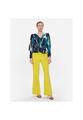DKNY Текстилни панталони UK3PX024 Жълт Relaxed Fit - Pepit.bg