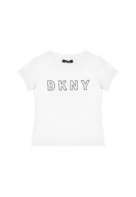 DKNY Тишърт D35R23 D Бял Regular Fit - Pepit.bg