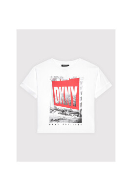 DKNY Тишърт D35R60 M Бял Relaxed Fit - Pepit.bg