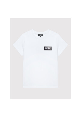 DKNY Тишърт D35S30 S Бял Regular Fit - Pepit.bg