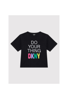 DKNY Тишърт D35S31 M Черен Relaxed Fit - Pepit.bg