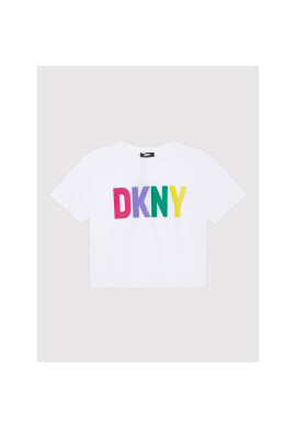 DKNY Тишърт D35S31 S Бял Relaxed Fit - Pepit.bg