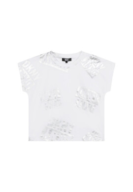 DKNY Тишърт D35S77 D Бял Regular Fit - Pepit.bg