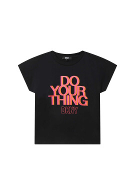 DKNY Тишърт D35S88 D Черен Regular Fit - Pepit.bg