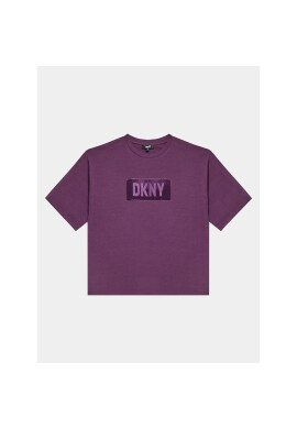 DKNY Тишърт D35T02 D Виолетов Regular Fit - Pepit.bg
