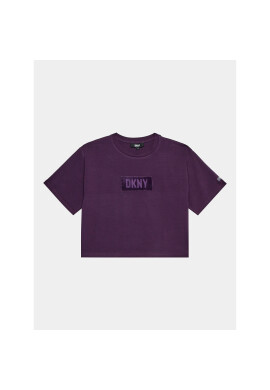DKNY Тишърт D35T02 S Виолетов Regular Fit - Pepit.bg