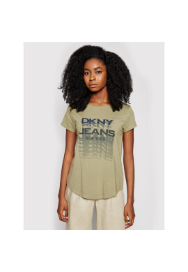 DKNY Тишърт E0FZTDFA Зелен Regular Fit - Pepit.bg