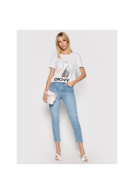 DKNY Тишърт P02BNCNA Бял Regular Fit - Pepit.bg