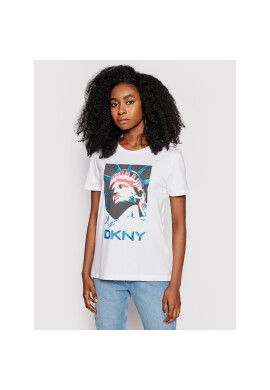 DKNY Тишърт P0DBFCNA Бял Regular Fit - Pepit.bg
