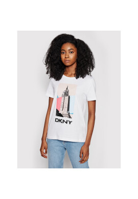 DKNY Тишърт P0DBGCNA Бял Regular Fit - Pepit.bg
