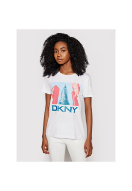 DKNY Тишърт P0DBHCNA Бял Regular Fit - Pepit.bg