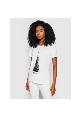 DKNY Тишърт P0DBMCNA Бял Regular Fit - Pepit.bg