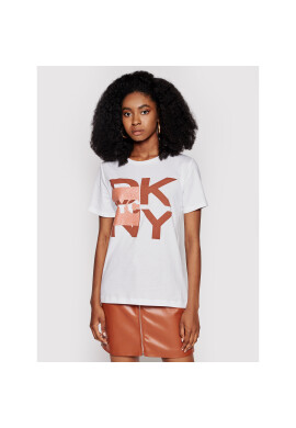 DKNY Тишърт P0EBCCNA Бял Regular Fit - Pepit.bg