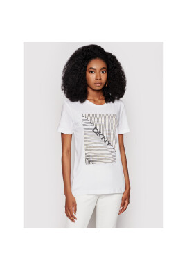 DKNY Тишърт P0EBWCNA Бял Regular Fit - Pepit.bg
