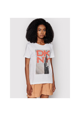 DKNY Тишърт P0EBZCNA Бял Regular Fit - Pepit.bg