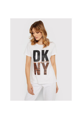DKNY Тишърт P1HPVDNA Бял Regular Fit - Pepit.bg