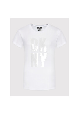 DKNY Тишърт P1KMADNA Бял Regular Fit - Pepit.bg