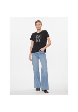 DKNY Тишърт P3JHXDNA Черен Regular Fit - Pepit.bg