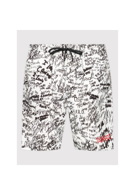 Dsquared2 Underwear Плувни шорти Scribbles Midi D7B544190 Бял Regular Fit - Pepit.bg