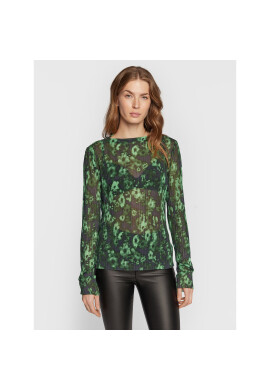Edited Блуза Querida EDT5960002000002 Зелен Slim Fit - Pepit.bg