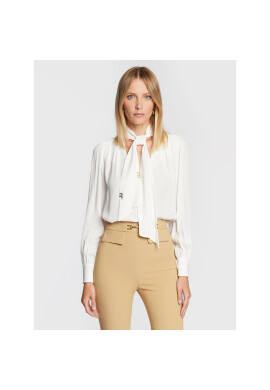 Elisabetta Franchi Блуза CA-009-26E2-V290 Бял Regular Fit - Pepit.bg