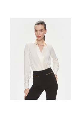 Elisabetta Franchi Боди CB-T02-41E2-V400 Екрю Regular Fit - Pepit.bg