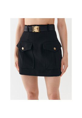 Elisabetta Franchi Мини пола GO-032-36E2-V350 Черен Regular Fit - Pepit.bg