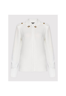 Elisabetta Franchi Риза CA-025-22E2-V290 Бял Regular Fit - Pepit.bg