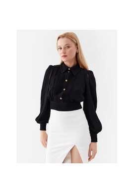 Elisabetta Franchi Риза CA-044-32E2-V390 Черен Regular Fit - Pepit.bg