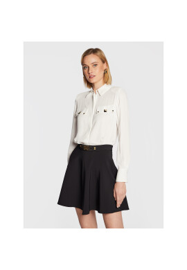 Elisabetta Franchi Риза CA-052-27E2-V320 Бял Regular Fit - Pepit.bg