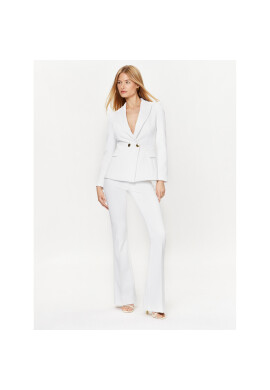 Elisabetta Franchi Сако GI-057-32E2-V560 Бял Regular Fit - Pepit.bg