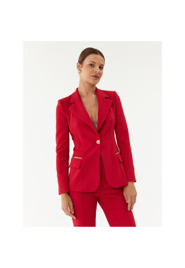 Elisabetta Franchi Сако GI-065-36E2-V500 Червен Regular Fit - Pepit.bg
