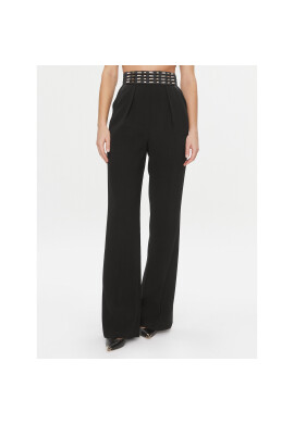 Elisabetta Franchi Текстилни панталони PA-028-37E2-4239 Черен Wide Fit - Pepit.bg