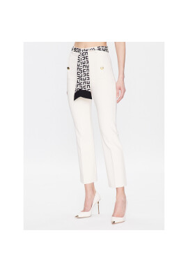 Elisabetta Franchi Текстилни панталони PA-059-31E2-V290 Екрю Bootcut Fit - Pepit.bg