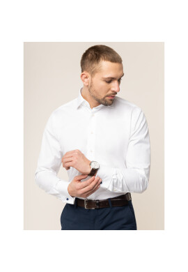 Emanuel Berg Риза MCR5 Бял Modern Fit - Pepit.bg