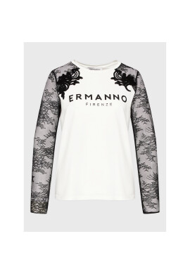 Ermanno Firenze Блуза D42EL073EG7 Бял Regular Fit - Pepit.bg
