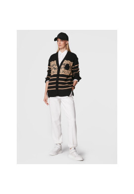Ermanno Firenze Кардиган N019EH8 Черен Regular Fit - Pepit.bg